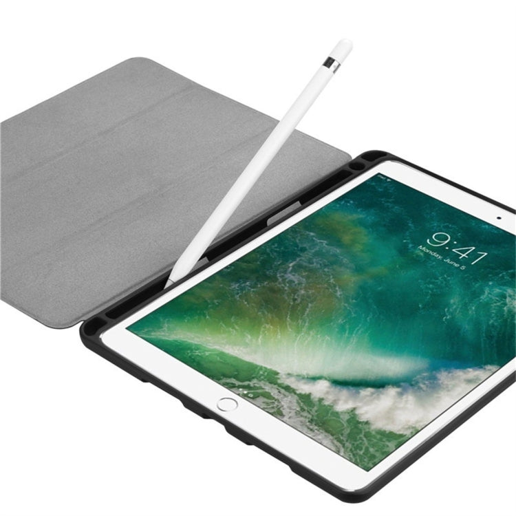 Custer Texture Horizontal Flip Leather Case for iPad Pro 10.5 Inch / iPad Air (2019), with Three-folding Holder & Pen Slot (Rose Red) - iPad Air (2019) Cases by buy2fix | Online Shopping UK | buy2fix