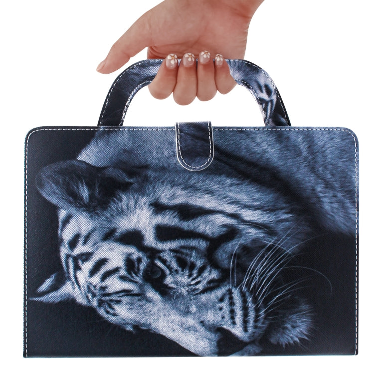 White Tiger Pattern Horizontal Flip Leather Case for iPad Pro 11 Inch (2018), with Holder & Card Slot & Wallet - iPad Pro 11 (2018) Cases by buy2fix | Online Shopping UK | buy2fix