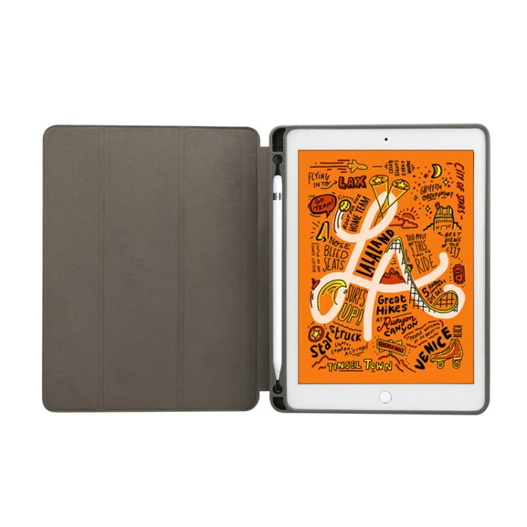 Marble Texture Pattern Horizontal Flip Leather Case for iPad Air 2019 10.5 inch, with Three-folding Holder & Pen Slot & Sleep / Wake-up Function (White) - iPad Air (2019) Cases by buy2fix | Online Shopping UK | buy2fix