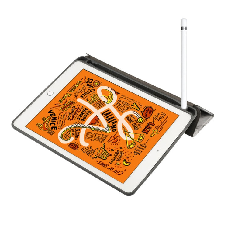 Marble Texture Pattern Horizontal Flip Leather Case for iPad Air 2019 10.5 inch, with Three-folding Holder & Pen Slot & Sleep / Wake-up Function (White) - iPad Air (2019) Cases by buy2fix | Online Shopping UK | buy2fix