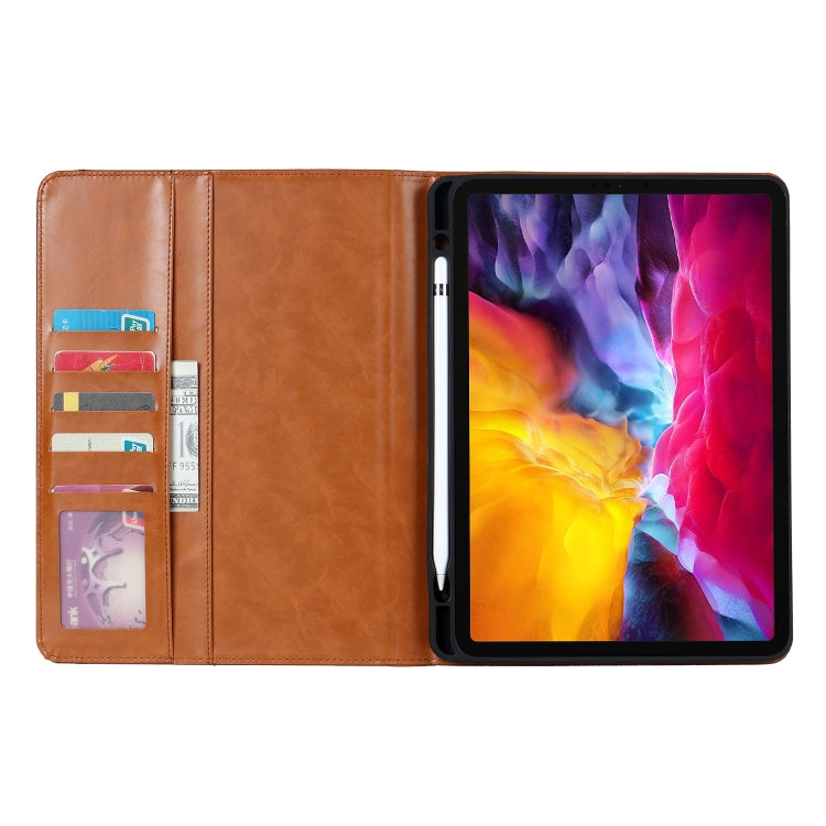 Knead Skin Texture Horizontal Flip Leather Case for iPad Pro 12.9 inch 2022/2021/2020/2018, with Photo Frame & Holder & Card Slots & Wallet & Pen Slot (Red) - iPad Pro 12.9 (2018) Cases by buy2fix | Online Shopping UK | buy2fix
