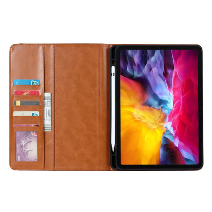 Knead Skin Texture Horizontal Flip Leather Case for iPad Pro 12.9 inch 2022/2021/2020/2018, with Photo Frame & Holder & Card Slots & Wallet & Pen Slot (Red) - iPad Pro 12.9 (2018) Cases by buy2fix | Online Shopping UK | buy2fix