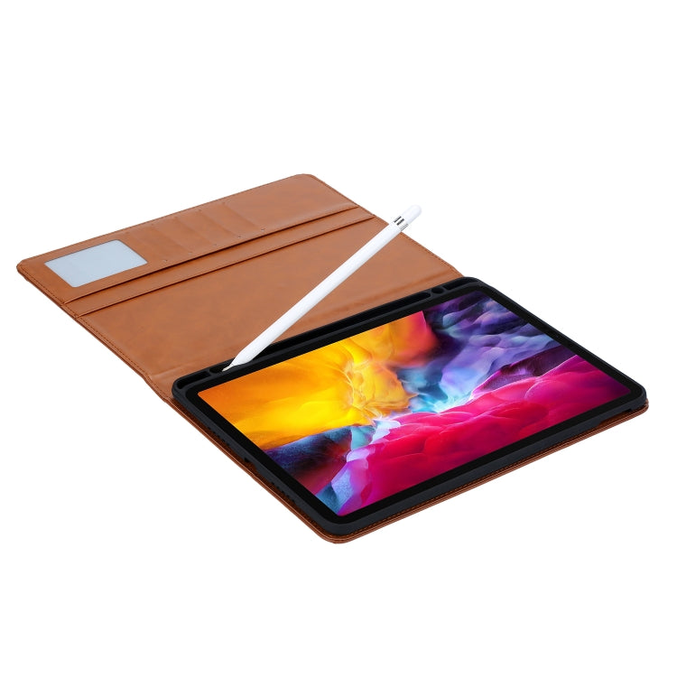 Knead Skin Texture Horizontal Flip Leather Case for iPad Pro 12.9 inch 2022/2021/2020/2018, with Photo Frame & Holder & Card Slots & Wallet & Pen Slot (Red) - iPad Pro 12.9 (2018) Cases by buy2fix | Online Shopping UK | buy2fix