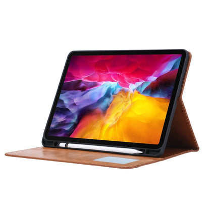 Knead Skin Texture Horizontal Flip Leather Case for iPad Pro 12.9 inch 2022/2021/2020/2018, with Photo Frame & Holder & Card Slots & Wallet & Pen Slot (Red) - iPad Pro 12.9 (2018) Cases by buy2fix | Online Shopping UK | buy2fix