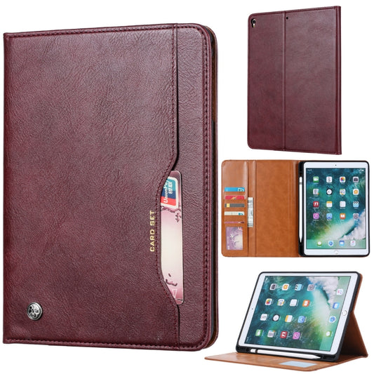 Knead Skin Texture Horizontal Flip Leather Case for iPad Air 2019 10.5 inch, with Photo Frame & Holder & Card Slots & Wallet & Pen Slot (Wine Red) - iPad Air (2019) Cases by buy2fix | Online Shopping UK | buy2fix