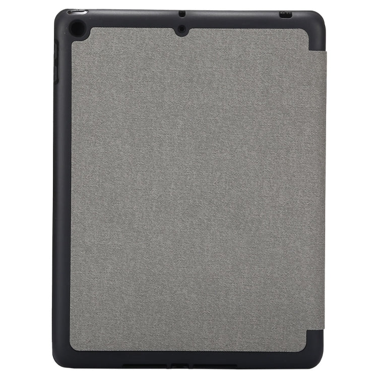 Cloth Texture Pattern Horizontal Flip Leather Case for iPad Pro 10.5 inch ,with Three-folding Holder & Pen Slots (Grey) - iPad Pro 10.5 inch Cases by buy2fix | Online Shopping UK | buy2fix