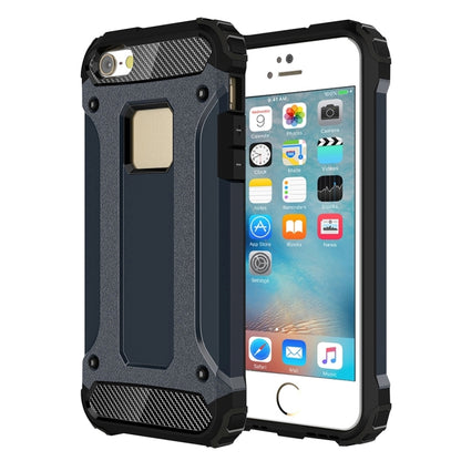 Tough Armor TPU + PC Combination Case for iPhone iPhone SE & 5 & 5s(Dark Blue) by buy2fix