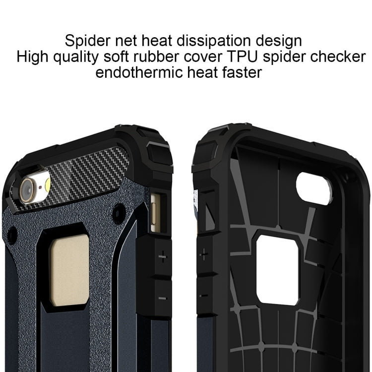 Tough Armor TPU + PC Combination Case for iPhone iPhone SE & 5 & 5s(Dark Blue) by buy2fix