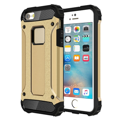 Tough Armor TPU + PC Combination Case for iPhone SE & 5 & 5s(Gold) by buy2fix