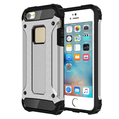 Tough Armor TPU + PC Combination Case for iPhone SE & 5 & 5s(Silver) by buy2fix