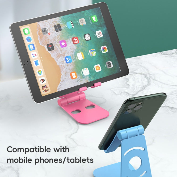 WQ-02 Foldable Creative Lazy Bracket Phone Holder (Blue) by buy2fix