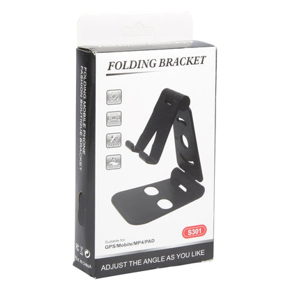 WQ-02 Foldable Creative Lazy Bracket Phone Holder (Black) by buy2fix