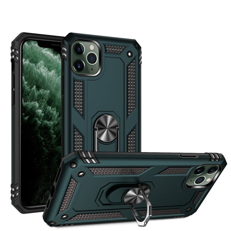 Armor Shockproof TPU + PC Protective Case for iPhone 11 Pro, with 360 Degree Rotation Holder(Green) by buy2fix