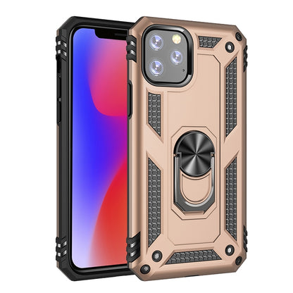 Armor Shockproof TPU + PC Protective Case for iPhone 11 Pro, with 360 Degree Rotation Holder(Gold) by buy2fix