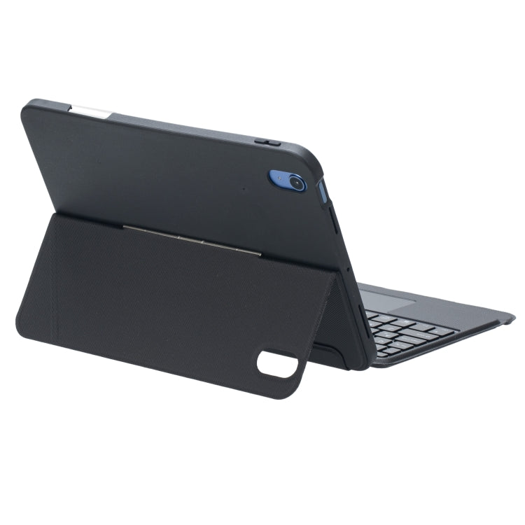 T10-AS For iPad 11 2025 / 10th Gen 10.9 2022 Touch Backlight Split Type Bluetooth Keyboard Leather Case - Universal by buy2fix | Online Shopping UK | buy2fix