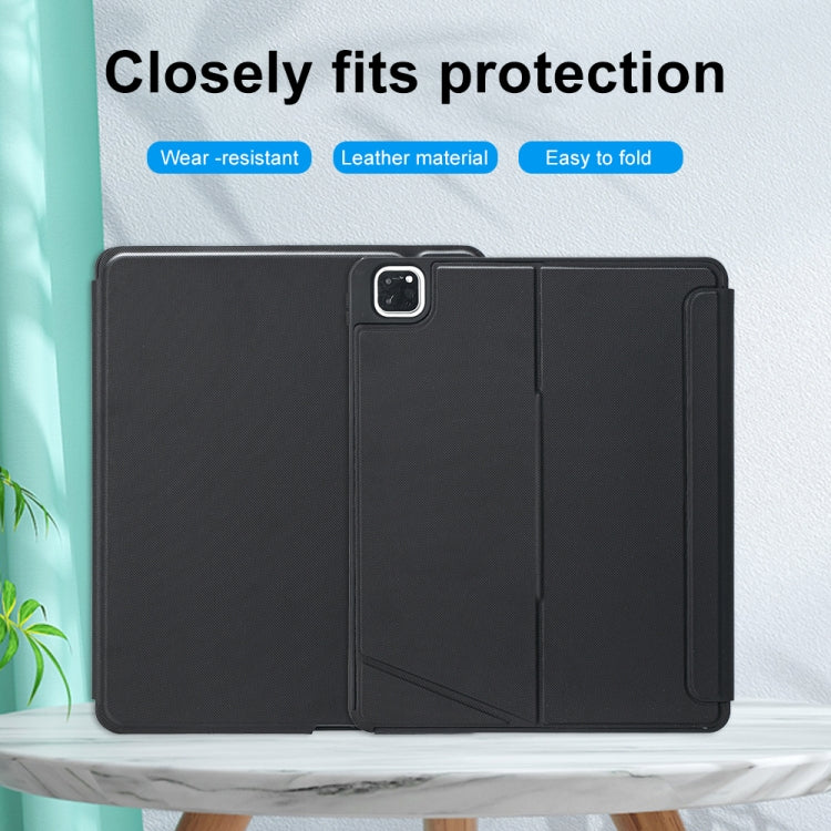 T129-AS For iPad Air 13 2025 / Pro 12.9 2022 / 2021 / 2020 / 2018 Touch Backlight Split Type Bluetooth Keyboard Leather Case - For iPad Pro by buy2fix | Online Shopping UK | buy2fix