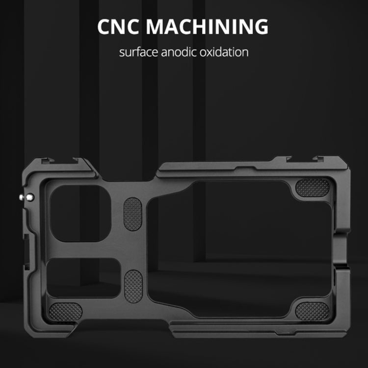 For iPhone 11 Pro Max YELANGU C23 Video Camera Cage Stabilizer with PC Case (Black) - iPhone 11 Pro Max Cases by YELANGU | Online Shopping UK | buy2fix