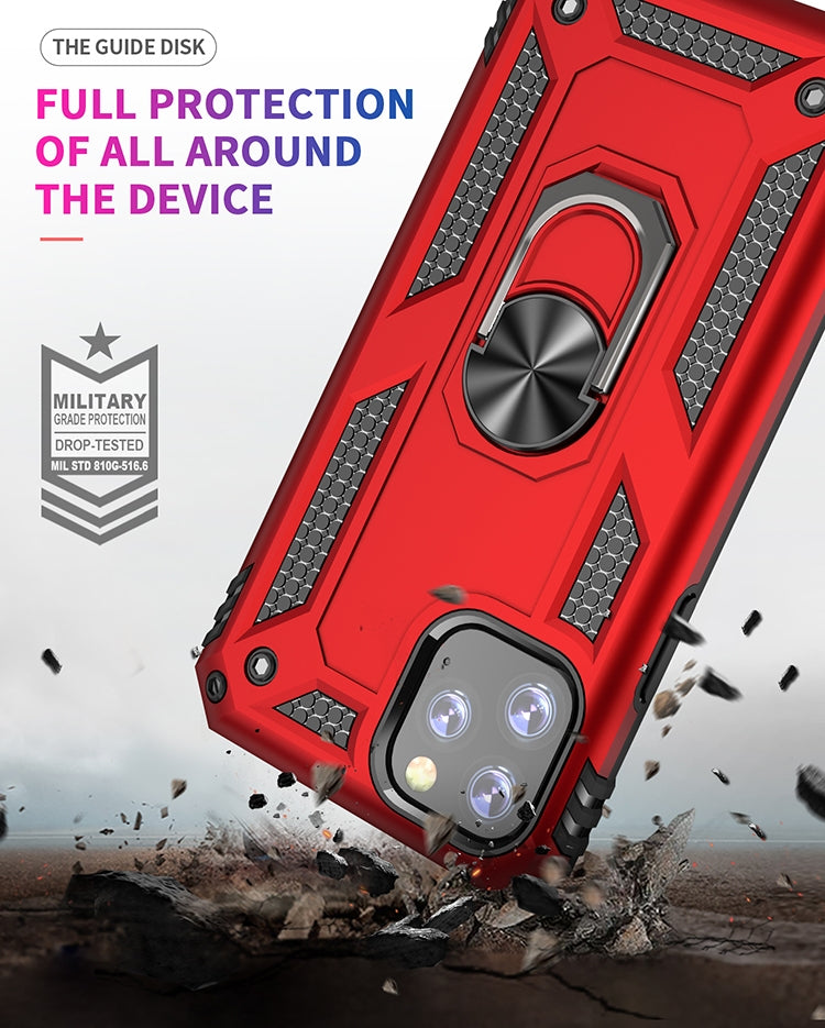 Armor Shockproof TPU + PC Protective Case for iPhone 11 Pro Max, with 360 Degree Rotation Holder(Black) by buy2fix