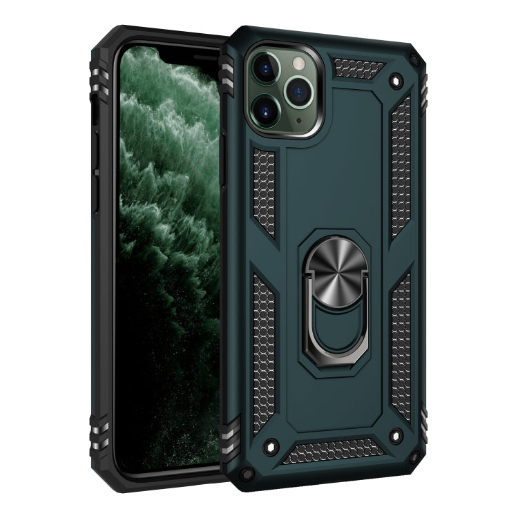 Armor Shockproof TPU + PC Protective Case for iPhone 11 Pro Max, with 360 Degree Rotation Holder (Green) by buy2fix