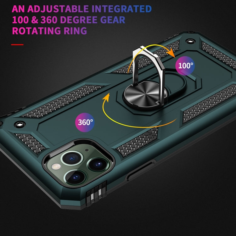 Armor Shockproof TPU + PC Protective Case for iPhone 11 Pro Max, with 360 Degree Rotation Holder (Green) by buy2fix