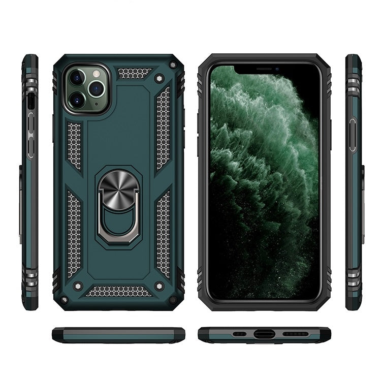 Armor Shockproof TPU + PC Protective Case for iPhone 11, with 360 Degree Rotation Holder (Black) by buy2fix