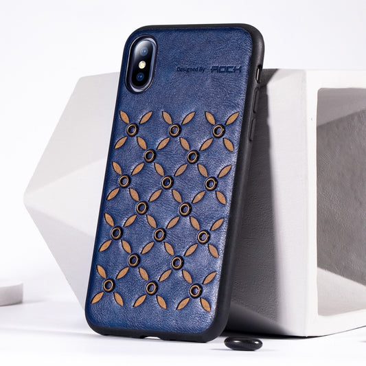 For iPhone XS Max ROCK Origin Series Business TPU + PU Protective Case - More iPhone Cases by ROCK | Online Shopping UK | buy2fix