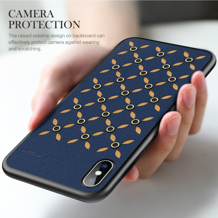 For iPhone XS Max ROCK Origin Series Business TPU + PU Protective Case - More iPhone Cases by ROCK | Online Shopping UK | buy2fix