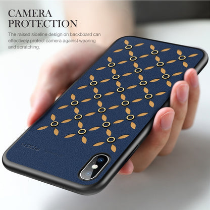 For iPhone XS Max ROCK Origin Series Business TPU + PU Protective Case - More iPhone Cases by ROCK | Online Shopping UK | buy2fix