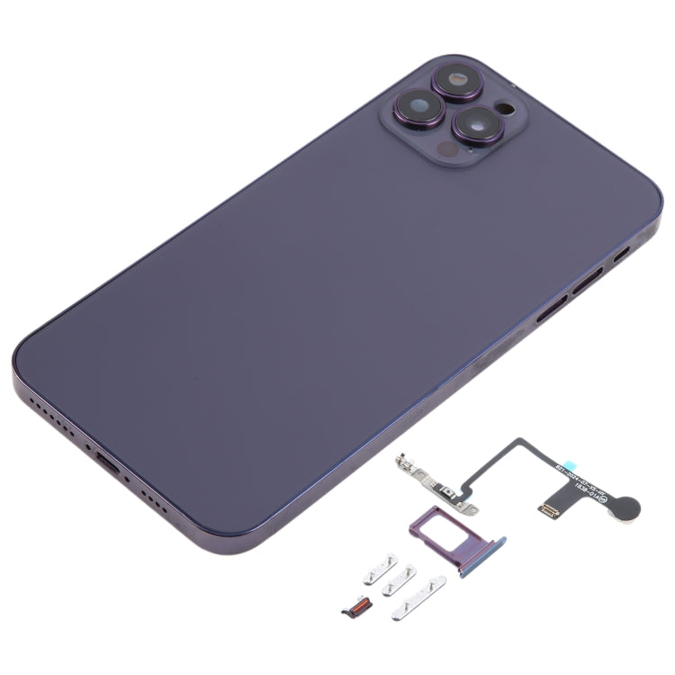 Back Cover with Appearance Imitation of iP14 Pro Max for iPhone XS Max(Purple) by buy2fix