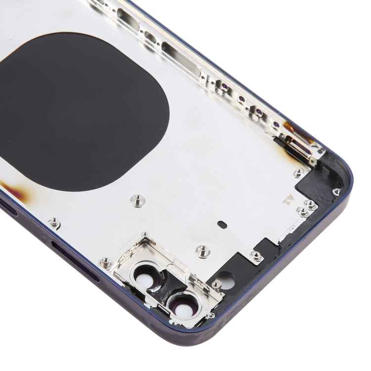 Back Cover with Appearance Imitation of iP14 Pro Max for iPhone XS Max(Purple) by buy2fix