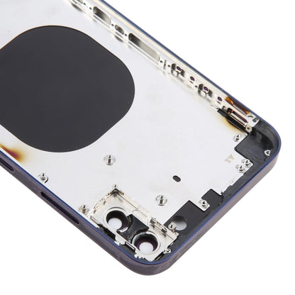 Back Cover with Appearance Imitation of iP14 Pro Max for iPhone XS Max(Purple) by buy2fix