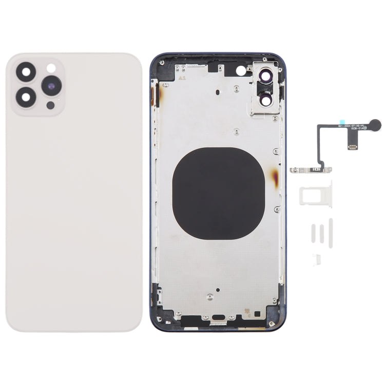 Back Cover with Appearance Imitation of iP14 Pro Max for iPhone XS Max(White) by buy2fix