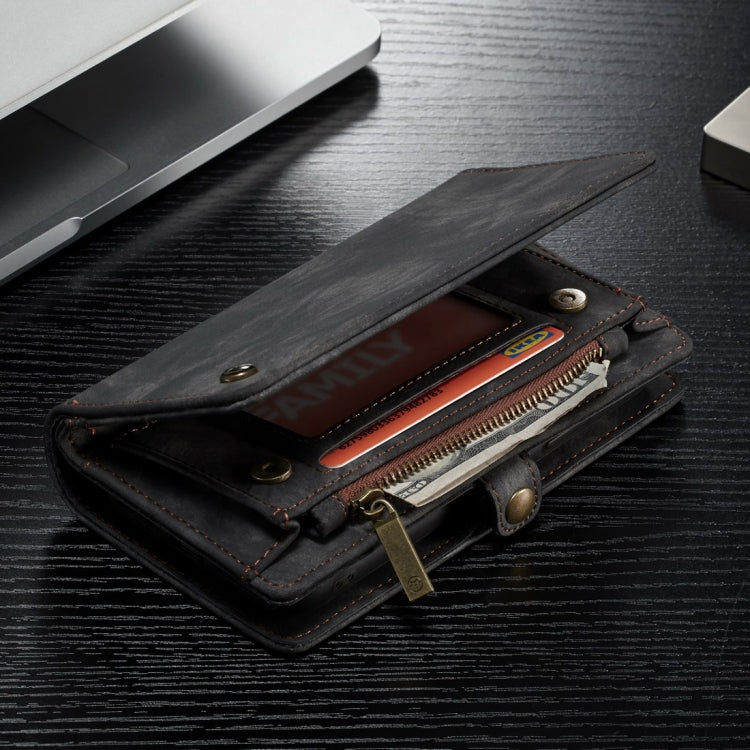For iPhone XS Max CaseMe Detachable Multifunctional Horizontal Flip Leather Case with Card Slot & Holder & Zipper Wallet & Photo Frame (Black) - More iPhone Cases by CaseMe | Online Shopping UK | buy2fix