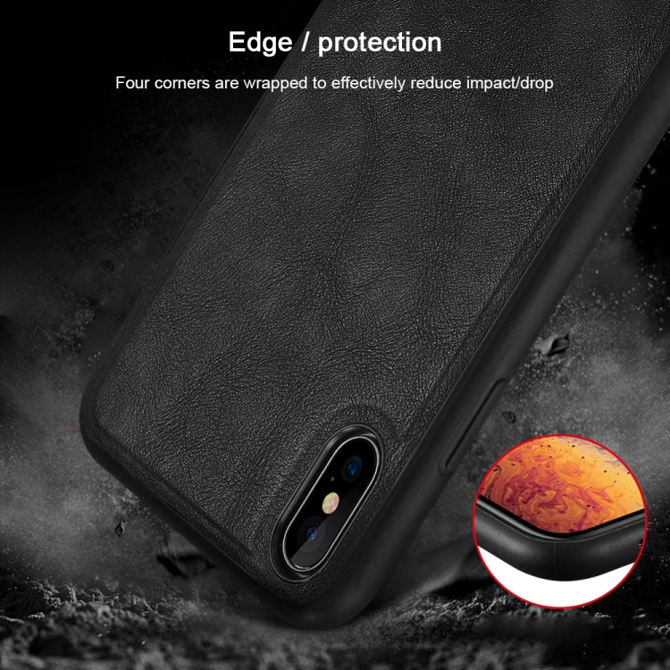 For iPhone XS Max SULADA Shockproof TPU + Handmade Leather Case (Red) - More iPhone Cases by SULADA | Online Shopping UK | buy2fix