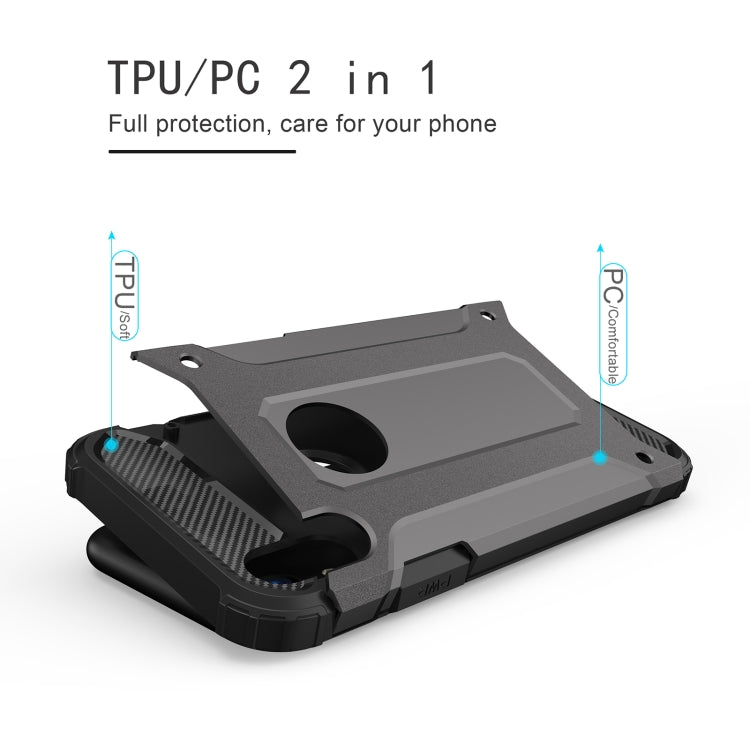 For iPhone XR TPU + PC Armor Combination Back Cover Case(Red) by buy2fix