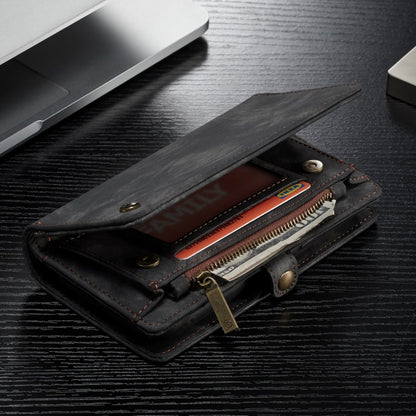 For iPhone XR CaseMe Detachable Multifunctional Horizontal Flip Leather Case with Card Slot & Holder & Zipper Wallet & Photo Frame (Black) - More iPhone Cases by CaseMe | Online Shopping UK | buy2fix