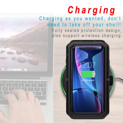 For iPhone XR Waterproof Dustproof Shockproof Zinc Alloy + Silicone Case (Black) - More iPhone Cases by buy2fix | Online Shopping UK | buy2fix