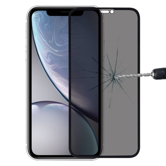 For iPhone XR 9H 6D Anti-peep Tempered Glass Film - iPhone XR Tempered Glass by buy2fix | Online Shopping UK | buy2fix