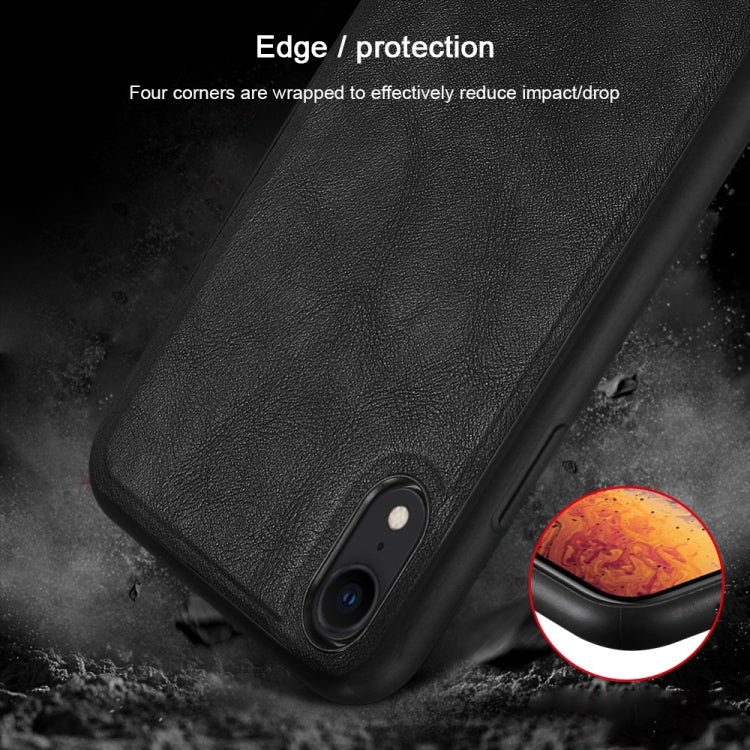 For iPhone XR SULADA Shockproof TPU + Handmade Leather Case (Brown) - More iPhone Cases by SULADA | Online Shopping UK | buy2fix