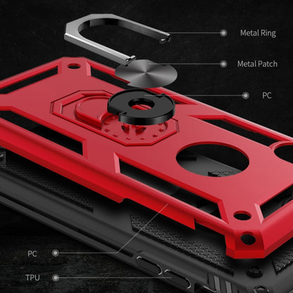 For iPhone XR Armor Shockproof TPU + PC Protective Case with 360 Degree Rotation Holder (Rose Gold) by buy2fix