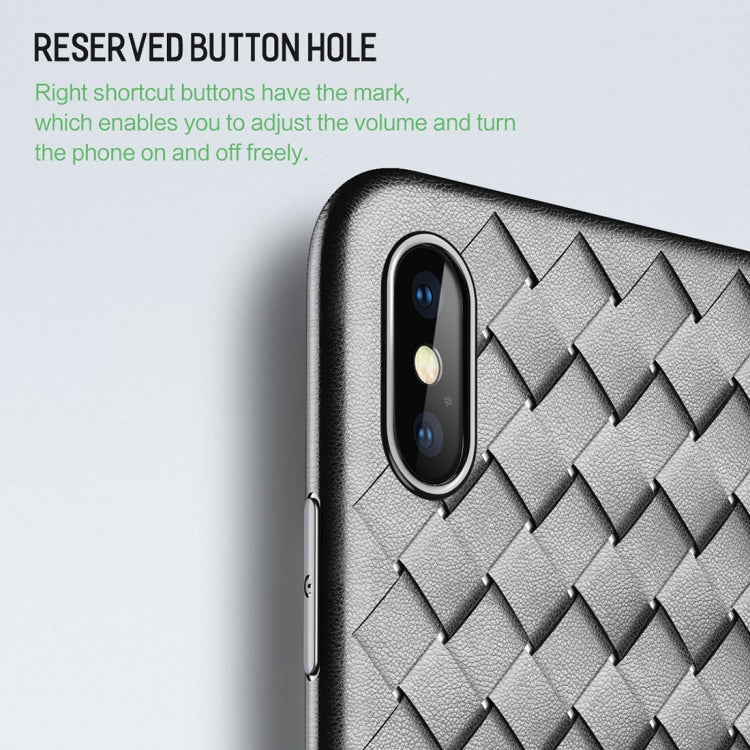 For iPhone XS ROCK Slim Weave Style TPU Soft Case(Red) - More iPhone Cases by ROCK | Online Shopping UK | buy2fix