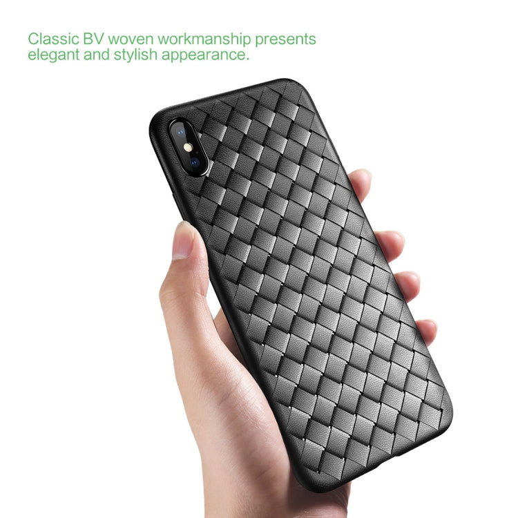 For iPhone XS ROCK Slim Weave Style TPU Soft Case(Red) - More iPhone Cases by ROCK | Online Shopping UK | buy2fix
