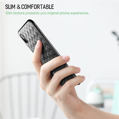 For iPhone XS ROCK Slim Weave Style TPU Soft Case(Red) - More iPhone Cases by ROCK | Online Shopping UK | buy2fix
