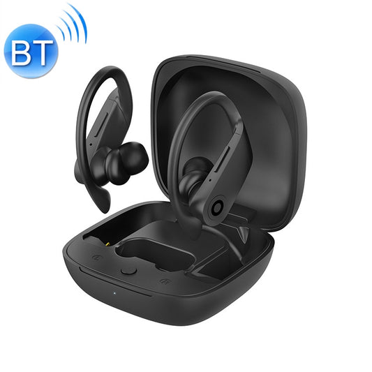 b10 TWS Bluetooth 5.0 Hanging Ear Wireless Bluetooth Sports Earphone with Magnetic Charging Box, Support Call & Siri & Charging Box Wireless Charging(Black) - TWS Earphone by buy2fix | Online Shopping UK | buy2fix