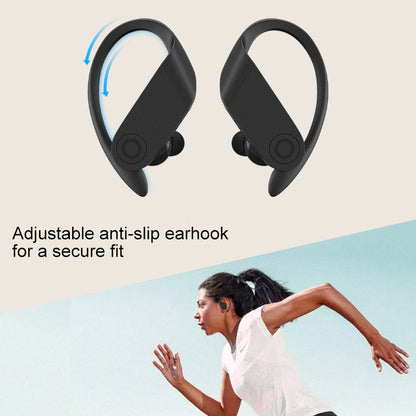 b10 TWS Bluetooth 5.0 Hanging Ear Wireless Bluetooth Sports Earphone with Magnetic Charging Box, Support Call & Siri & Charging Box Wireless Charging(Black) - TWS Earphone by buy2fix | Online Shopping UK | buy2fix
