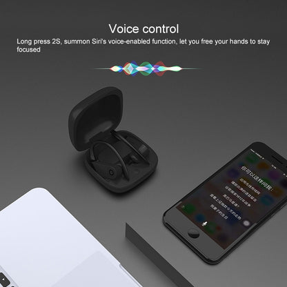 b10 TWS Bluetooth 5.0 Hanging Ear Wireless Bluetooth Sports Earphone with Magnetic Charging Box, Support Call & Siri & Charging Box Wireless Charging(Black) - TWS Earphone by buy2fix | Online Shopping UK | buy2fix