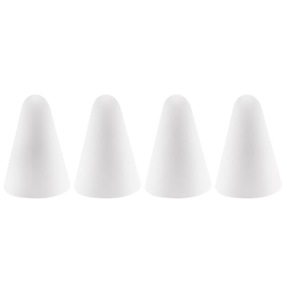 4 PCS Non-slip Mute Wear-resistant Nib Cover for Apple Pencil 1 / 2(White) by buy2fix