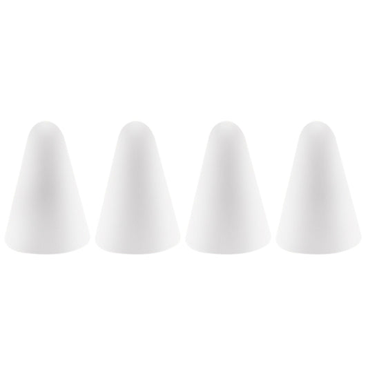 4 PCS Non-slip Mute Wear-resistant Nib Cover for Apple Pencil 1 / 2(White) - Pencil Accessories by buy2fix | Online Shopping UK | buy2fix