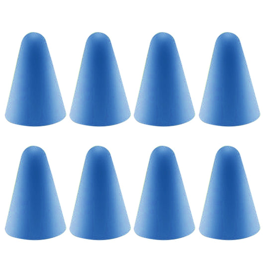 8 PCS Non-slip Mute Wear-resistant Nib Cover for Apple Pencil 1 / 2(Dark Blue) - Pencil Accessories by buy2fix | Online Shopping UK | buy2fix