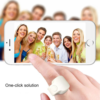 EPSK-010 Bluetooth 5.1 Phone Camera Controller Selfie Remote Control Ring(White) - Phone Remote Control by buy2fix | Online Shopping UK | buy2fix